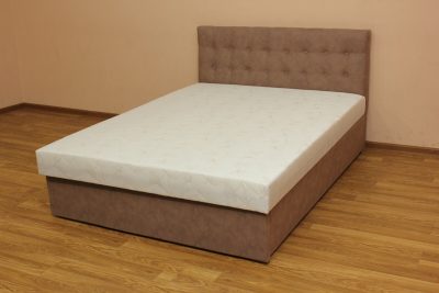 Кровать Белла 1,4 (ткань - лима 03 и жаккард)