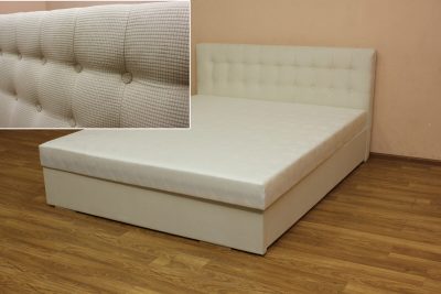 Кровать Белла 1,6 (ткань - херера беж и жаккард)