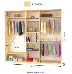 Шкаф-купе P-266/24