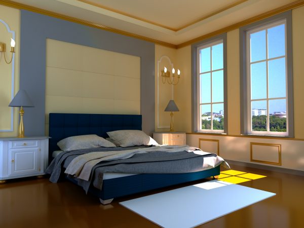 Кровать Гера - синий