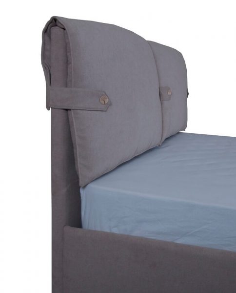 Двуспальная мягкая кровать Мишель с подъемным механизмом - фото 3 - изголовье