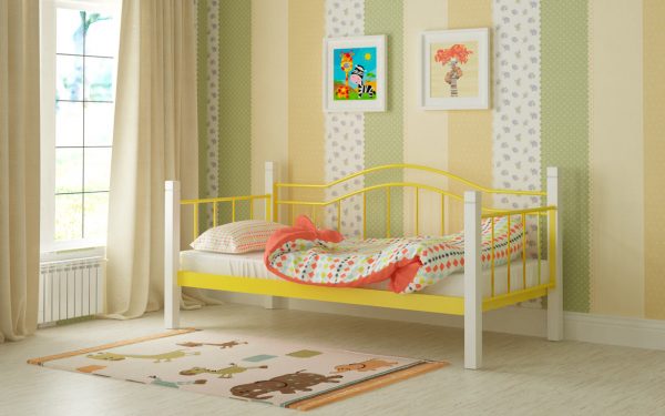 Кровать Алонзо - желтый
